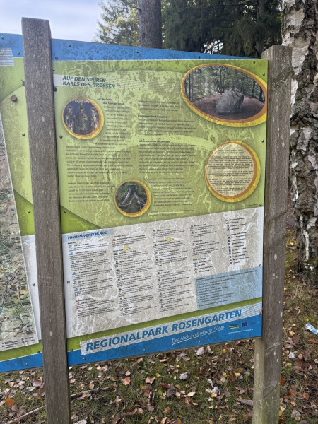 Der Karlstein im Regionalpark Rosengarten