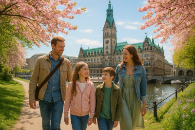 Aktivitäten mit der Familie in Hamburg im Frühling