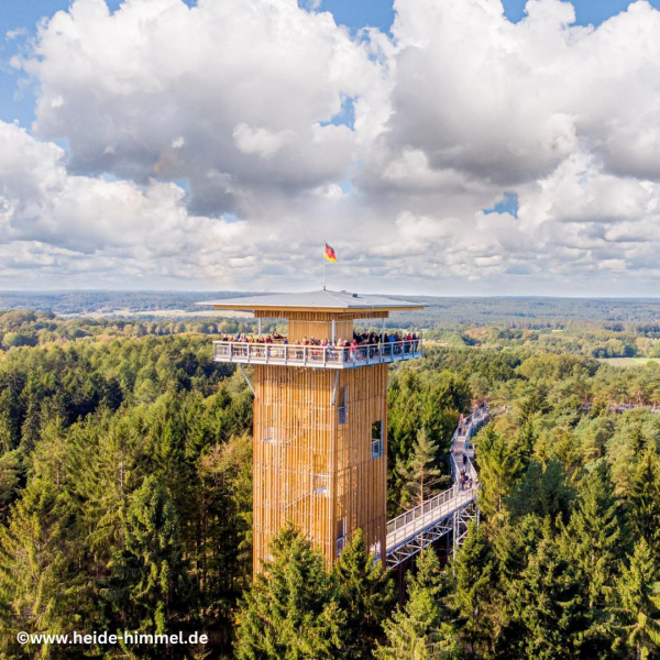Heide Himmel Baumwipfelpfad
