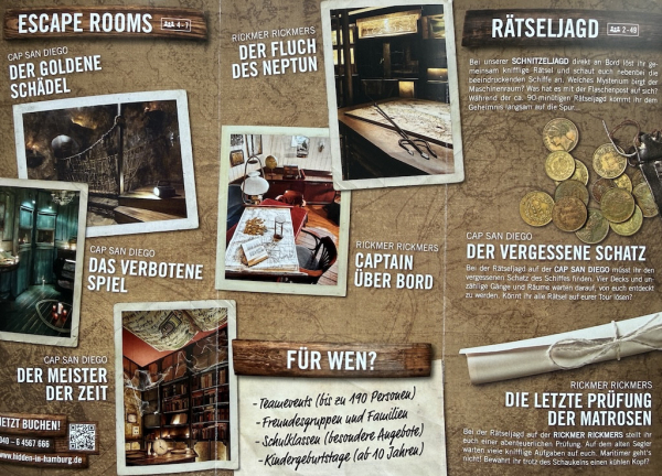 Hidden Hamburg: Das außergewöhnliche Escape-Room-Abenteuer auf der Cap San Diego