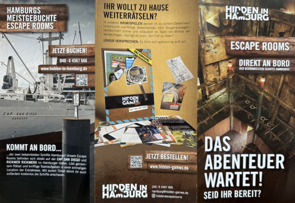 Hidden Hamburg: Das außergewöhnliche Escape-Room-Abenteuer auf der Cap San Diego