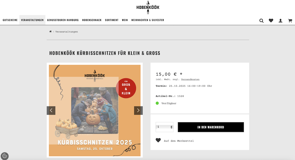 Kürbis schnitzen in Hamburg mit Kindern - die besten 4 Angebot