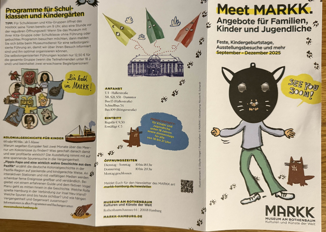 MARKK - Museum am Rothenbaum - Termine September bis Dezember 2025