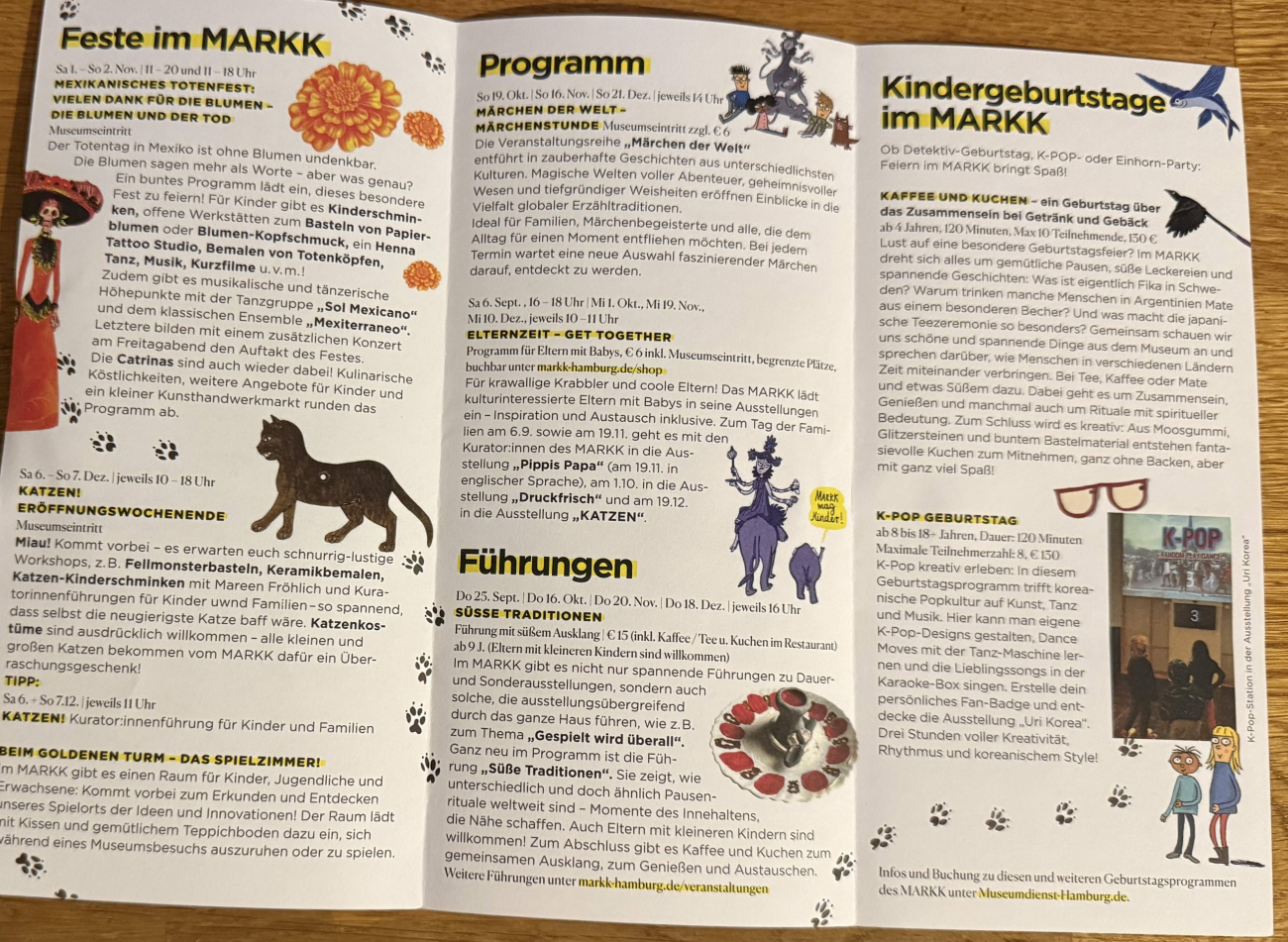 MARKK - Museum am Rothenbaum - Termine September bis Dezember 2025